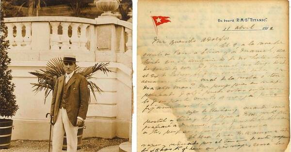 La Nación / Subastarán carta de un pasajero uruguayo del Titanic