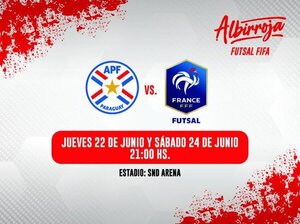 Albirroja de Futsal FIFA recibe a Francia en dos juegos amistosos preparatorio al Mundial 2024