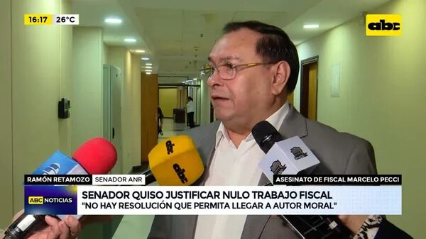 Crimen de Pecci: Senador quiso justificar nulo trabajo fiscal - ABC Noticias - ABC Color