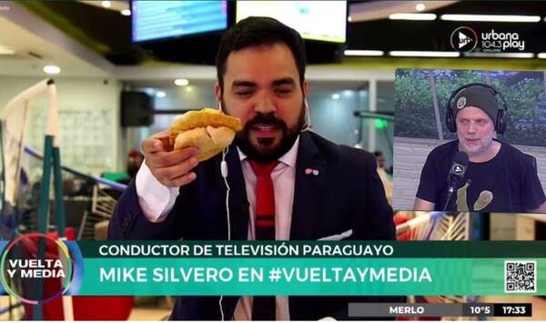 [VIDEO] Mike Silvero defendió la empanada con pancito en la TV argentina