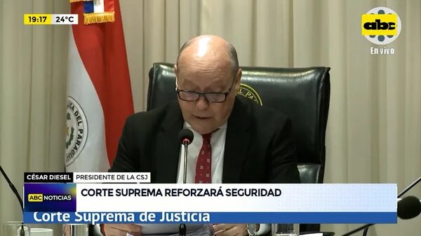 Video: Corte Suprema de Justicia reforzará seguridad - ABC Noticias - ABC Color