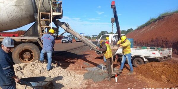 Avanzan las obras en la futura zona primaria del Puente de la Integración