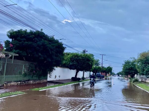 Concepción: lluvias inundan calles - Nacionales - ABC Color