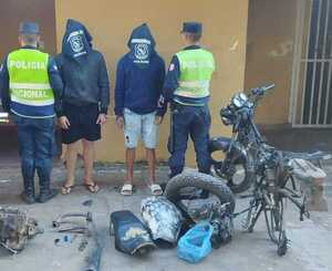 Reducto: recuperan partes de una motocicleta hurtada y desarmada - San Lorenzo Hoy