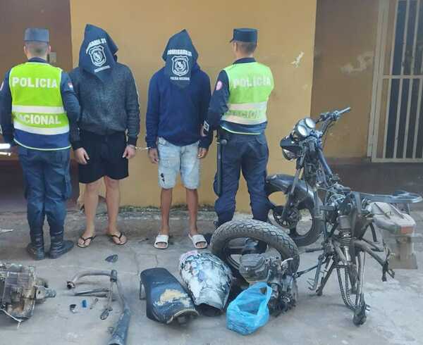 Reducto: recuperan partes de una motocicleta hurtada y desarmada - San Lorenzo Hoy