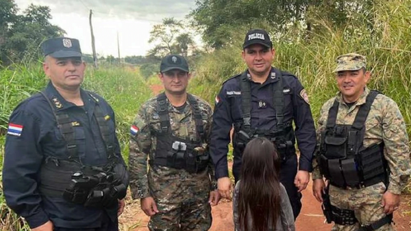 Hallan sana y salva a la niña que estaba desaparecida en Amambay - Noticiero Paraguay