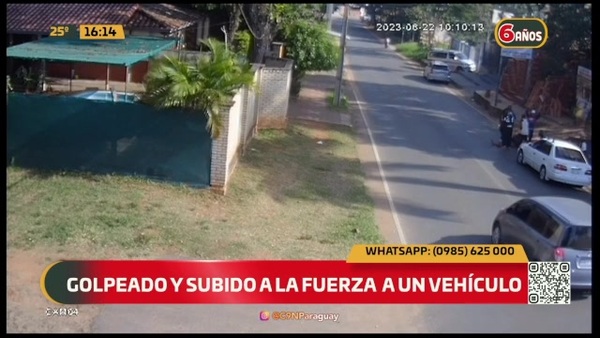 Golpeado y subido a la fuerza a un vehículo - C9N