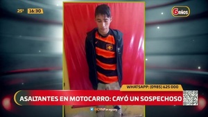 Asaltantes en motocarro: Cayó un sospechoso - C9N