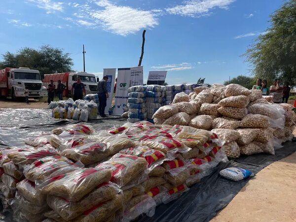 Comunidad nativa recibe 30 mil kilos de víveres por emergencia de sequía - Noticias del Chaco - ABC Color