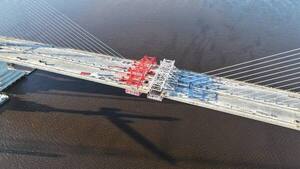 Puente Héroes del Chaco: preparan hormigonado de la última dovela para unir el atirantado con la Costanera Norte