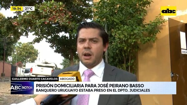 Video: Prisión domiciliaria para José Peirano Basso - ABC Noticias - ABC Color