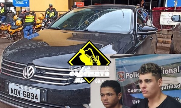 Detienen a brasileños que intentaron ingresar al país con vehículo robado