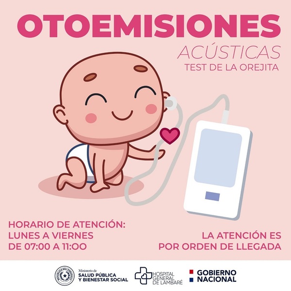 Reactivan test auditivo para bebés en el hospital general de Lambaré - .::Agencia IP::.