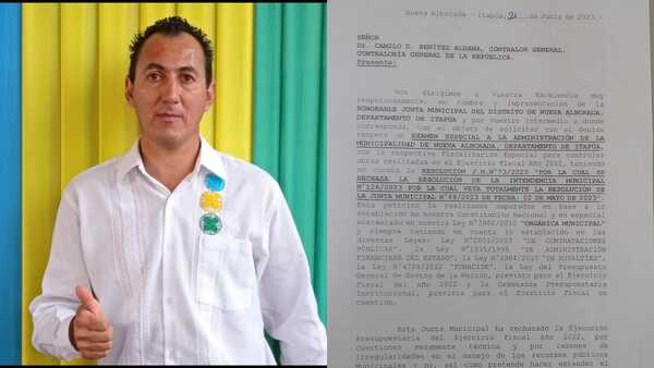 Nueva Alborada: Remiten a la Contraloría informes de sup. malversaciones