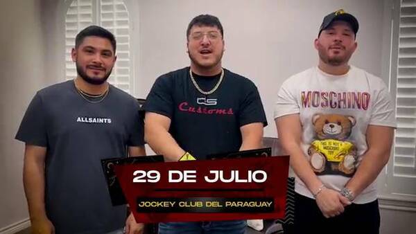 [VIDEO] Me queda un x100ciento... ¡Grupo Frontera saludó a sus fans paraguayos!