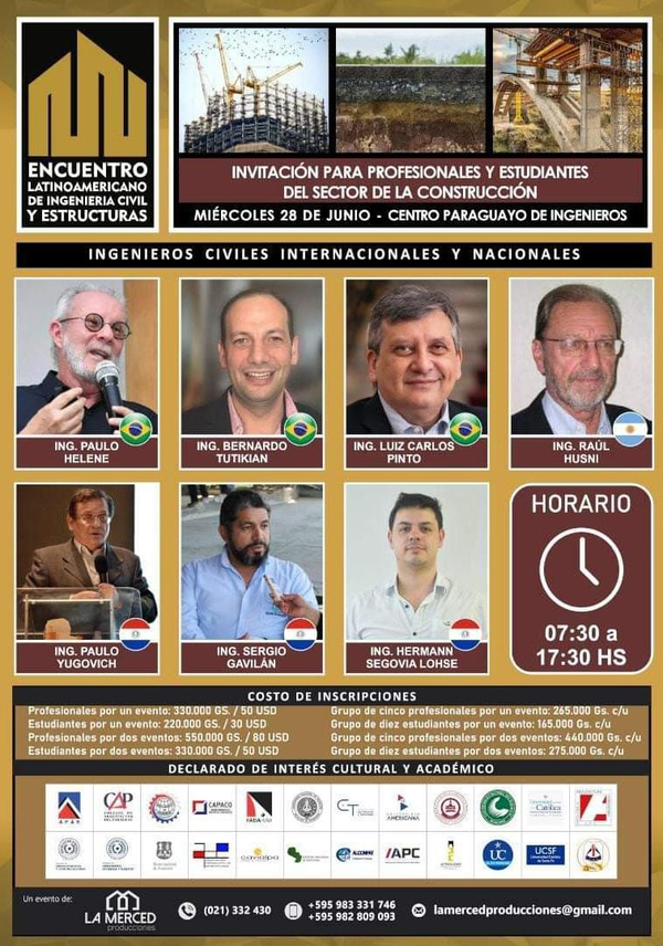 Organizan el XVII Encuentro Latinoamericano de Ingeniería Civil y Estructuras