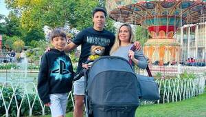 La primera salida familiar de Dahiana Bresanovich con su bebé
