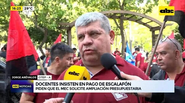 Video: Docentes insisten en pago de escalafón - ABC Noticias - ABC Color