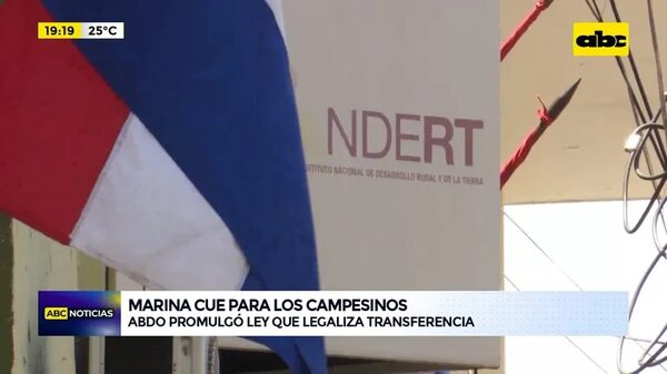 Video: Promulgan transferencia de tierras a campesinos de Marina Cué - ABC Noticias - ABC Color