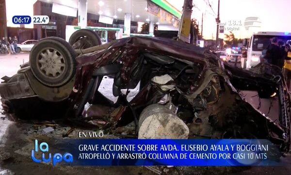 Grave accidente de tránsito deja un muerto y un herido en Asunción | Telefuturo