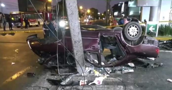 Accidente fatal sobre la avenida Eusebio Ayala de Asunción