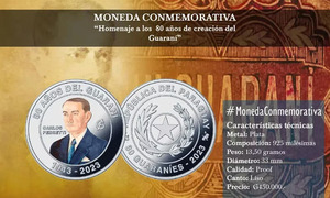 Emiten moneda conmemorativa por los 80 años del guaraní - OviedoPress