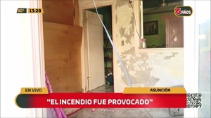 Incendio de vivienda en el Bo. Obrero de Asunción - C9N