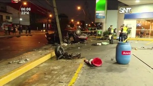 Choque y vuelco mortal - SNT