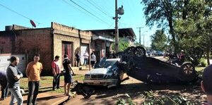 Triple choque vehicular sin heridos graves, en Hernandarias - ABC en el Este - ABC Color
