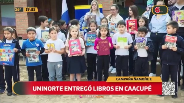 Campaña Ñamoñe'e: Uninorte entregó libros en Caacupé - C9N