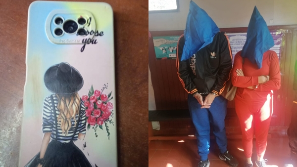 Recuperan celular hurtado y aprehenden a dos personas por extorsión.