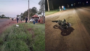 Joven fallece al caer de su motocicleta sobre Ruta PY06 en Encarnación