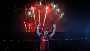 Maxi Rodríguez tuvo su colosal despedida en Rosario