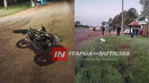 JOVEN DE 18 AÑOS PERDIÓ LA VIDA TRAS CAER DE SU MOTOCICLETA - Itapúa Noticias