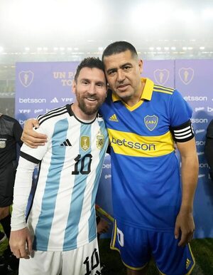 Riquelme, acompañado de Messi en su partido de despedida - Fútbol Internacional - ABC Color