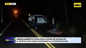 Video: Arrollamiento fatal en la zona de Hugua Hũ  - ABC Noticias - ABC Color
