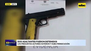Video: Dos asaltantes fueron detenidos  - ABC Noticias - ABC Color