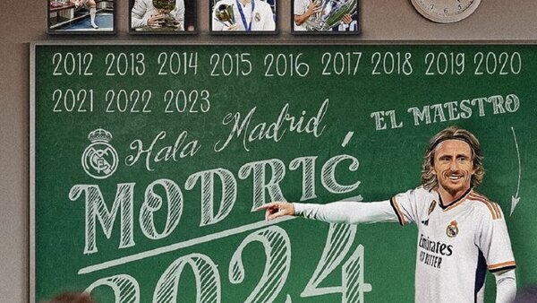 Modric renueva un año y seguirá en el Real Madrid hasta los 38 años