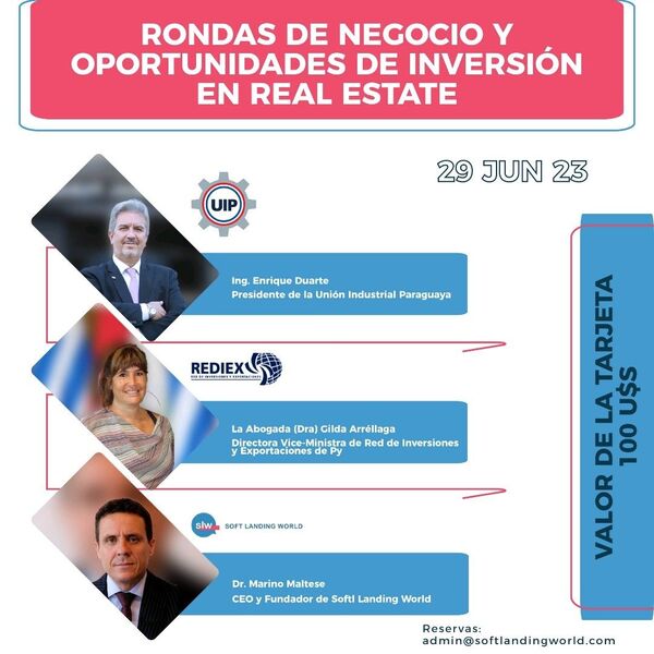 Realizarán congreso para facilitar oportunidades de negocios en Paraguay - .::Agencia IP::.