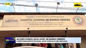 Video: Alcides Oviedo, en el Hosp. de Barrio Obrero - ABC Noticias - ABC Color