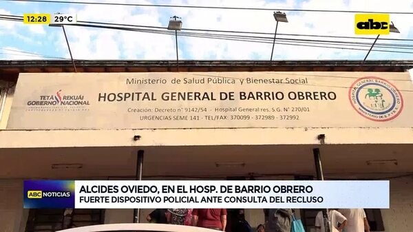 Video: Alcides Oviedo, en el Hosp. de Barrio Obrero - ABC Noticias - ABC Color
