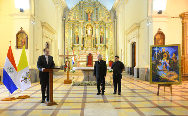 Arquidiócesis de Asunción recibe obra "Nuestra Señora Conquistada" - .::Agencia IP::.