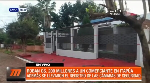 Robaron G. 200 millones a comerciante en Encarnación | Telefuturo