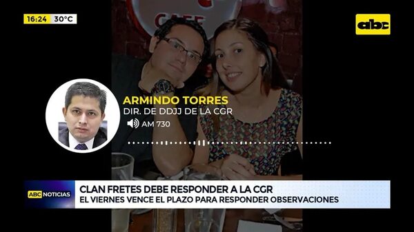 Video: Clan Fretes tiene cinco días para responder a la Contraloría - ABC Noticias - ABC Color