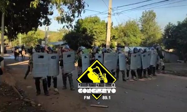 Incidentado desalojo en CDE