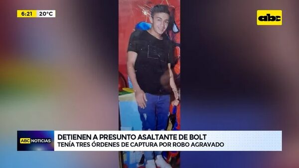 Video: Detienen a presunto asaltante de Bolt - ABC Noticias - ABC Color