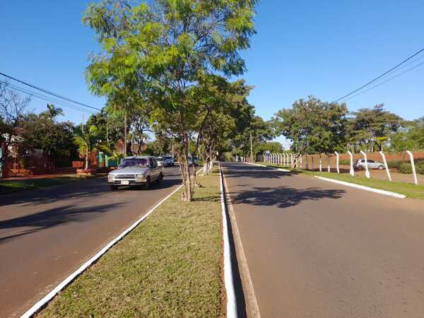 Municipio encarnaceno embellece la avenida San Blas con trabajos de limpieza y pintura
