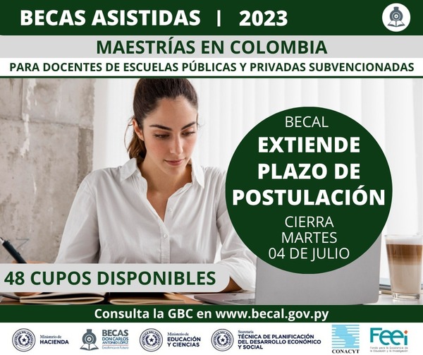 Becal extiende plazo de postulación a 48 becas de Maestrías en Colombia hasta el 4 de julio - .::Agencia IP::.