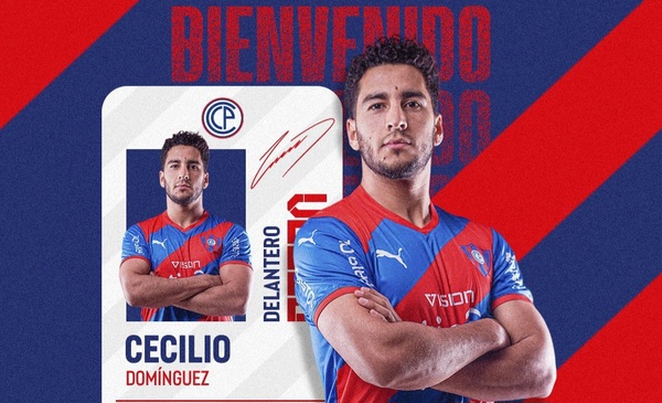Segundo refuerzo: Cerro Porteño presentó a Cecilio Dominguez