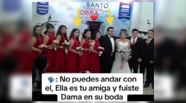 Dama de honor “robó” el esposo a su amiga: “Lo que importa es ser feliz”